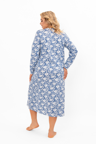 Cămașă de noapte pentru femei Boma - mânecă lungă, bumbac Italian Fashion