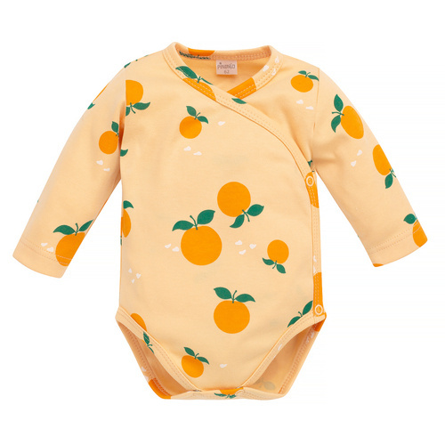 Body plic cu mâneci lungi Pinocchio Fruit & Sun - portocaliu