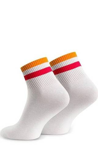 art.054 Șosete bărbați în dungi Steven Sports - 301 alb