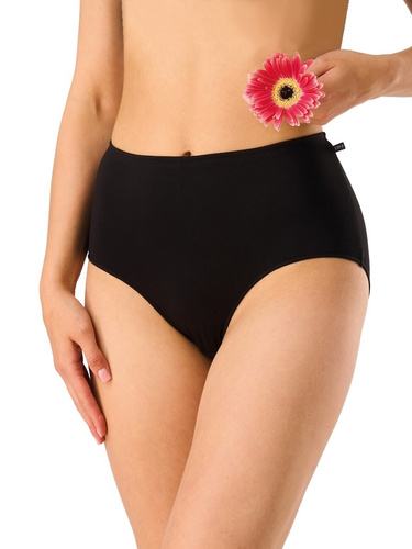 Slip dama Key LPF 006 negru - bambus, elegant, in cutie