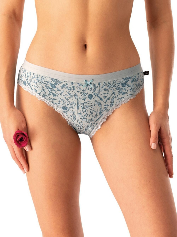 Slip de dama LPR 830 Key, verde menta - bumbac, pachet de 2 in cutie, confortabil si clasic