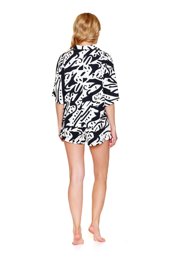 7310 Pijamale dama Doctor Nap La Palma - set scurt, 100% vascoza