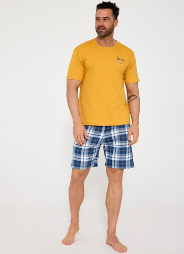 Pijama bărbați Cornette 326/213 Montana 2 100% bumbac mânecă scurtă