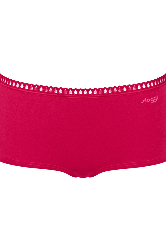 Pantaloni scurți pentru damă GO Crush Short C3P, pachet de 3 Sloggi - roșu roz