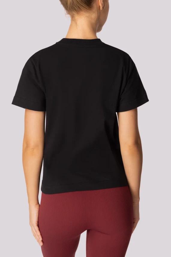 Tricou pentru damă Boxy Base Mona negru