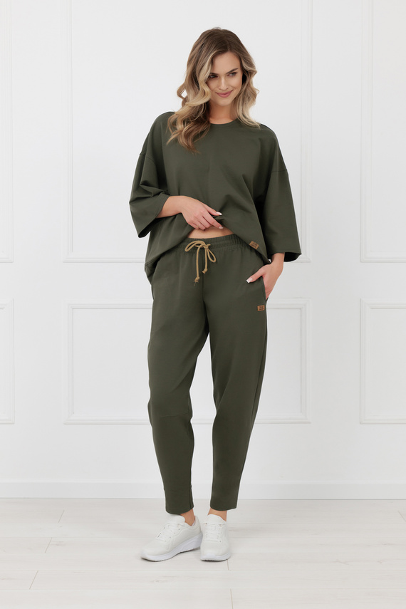 Bluză Kaori Italian Fashion 3/4 mânecă bumbac