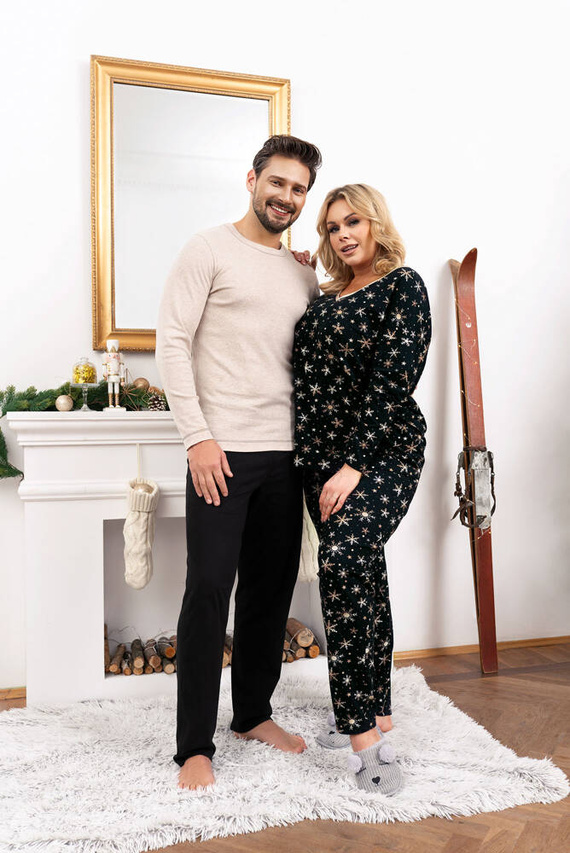 Laponia Pijama de damă cu mânecă lungă, pantaloni lungi Italian Fashion - print