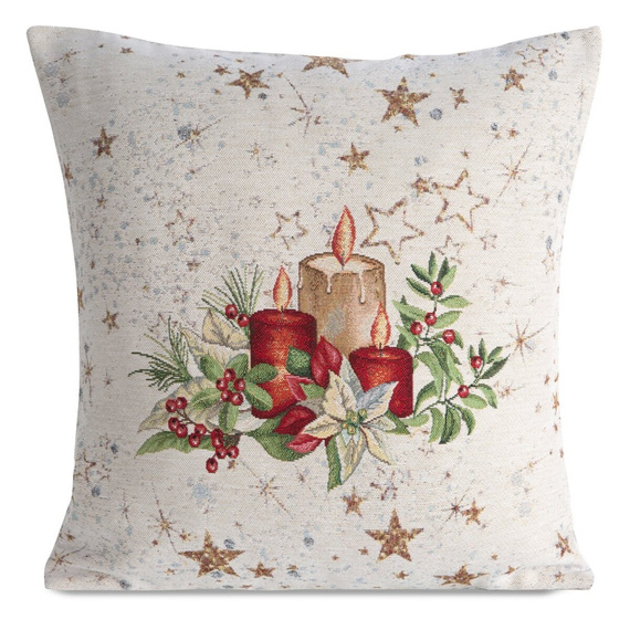 Chp 1270 Crăciun tapiserie centru de pernă Eurocortains bej