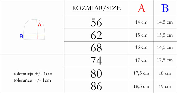 214055 Muki pălărie Baby cu nod Nicol