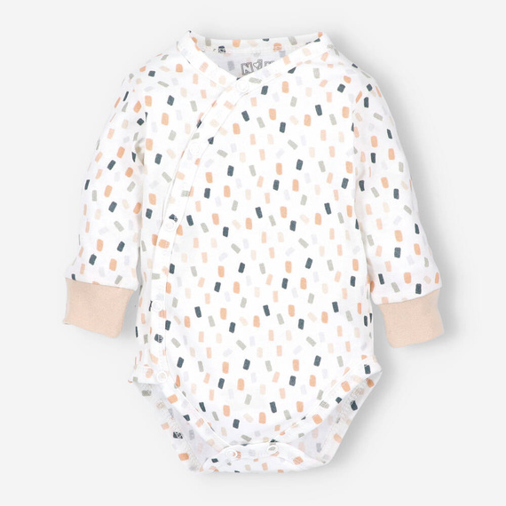 ABN-5321/KRE Body plic Nini din bumbac organic, crem