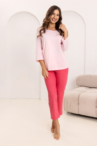 Regina 744 3/4 pijama damă 100% bumbac pantaloni 7/8