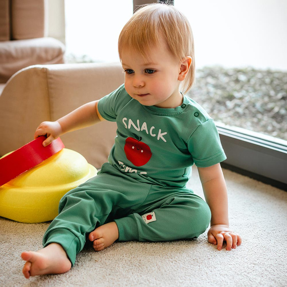 Pantaloni copii Eevi Snack Time bumbac elastici confort