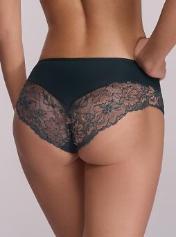 2175 Ava Azure Chiloți de damă - Croială completă din microfibră și dantelă