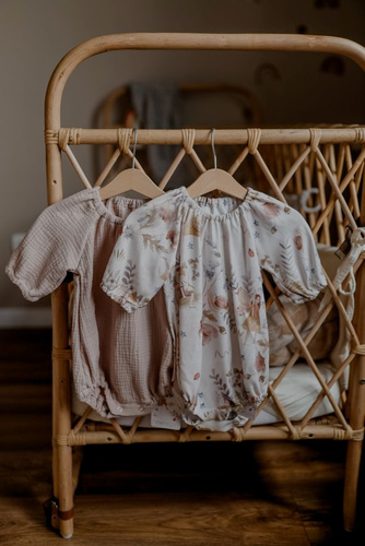 Body bebelus Fairies Bamboo cu maneci lungi Makaszka - 100% bambus