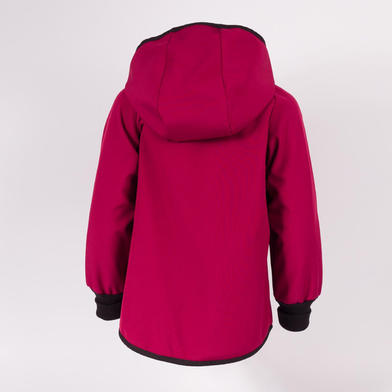 229002 Nicol Geacă softshell pentru fete cu glugă, polar, reflectorizantă - bordo