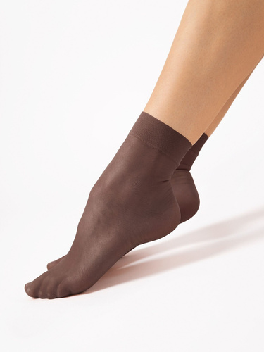 Șosete damă Fiore C 1100 Maja 15 den fine lycra 2 perechi mocca