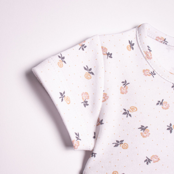 Nicol 220159 body rochiță bebe fete bumbac floral cu volane