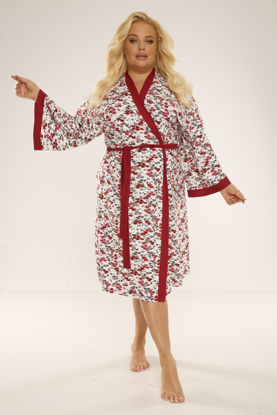 468/473 Mia Halat pentru femei Plus Size Forex - maro