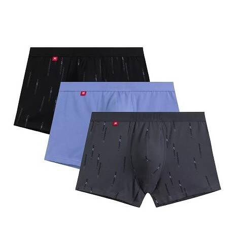 Boxer bărbați 3MH-210 Atlantic - negru-denim-grafit