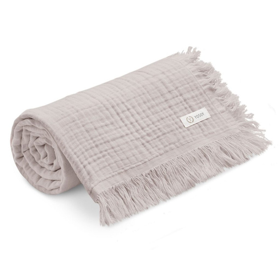 Pătură de muselină Yosoy cu 4 straturi - bej