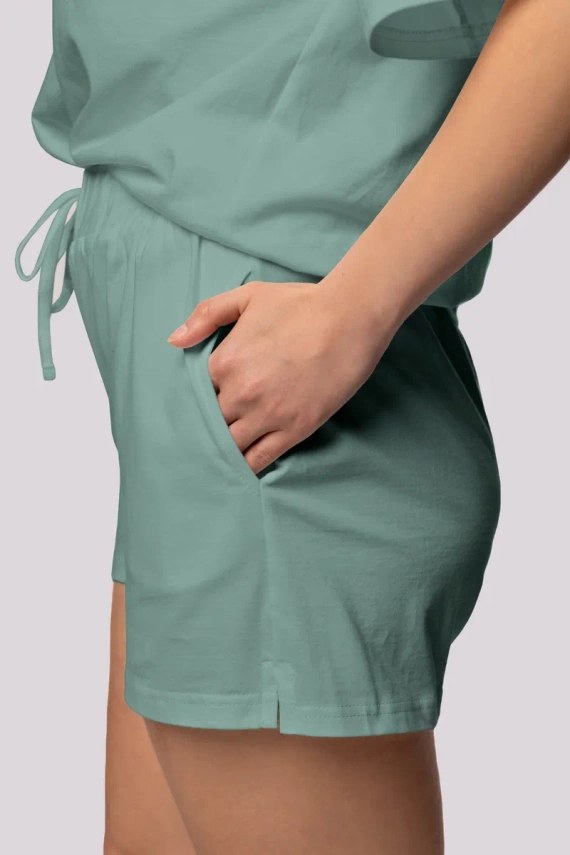 Bliss mânecă scurtă Mona pijamale de damă verde olive