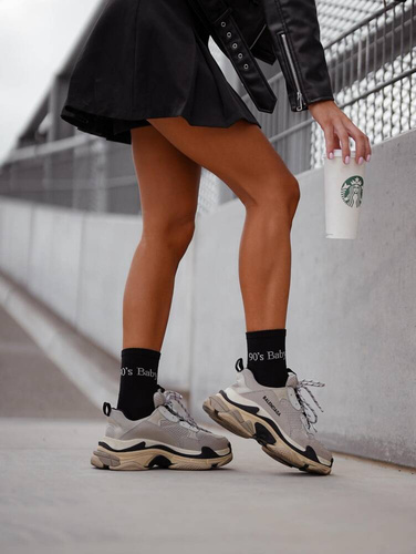 0200-125 Șosete damă Baby Milena anii 90 - negri