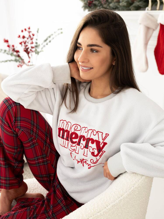 Pijama pentru femei Gween Soft/Flannel Sensis - gri