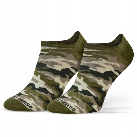 Șosete Moro Finest Cotton Sesto Senso Ankle Socks Negru-Kaki