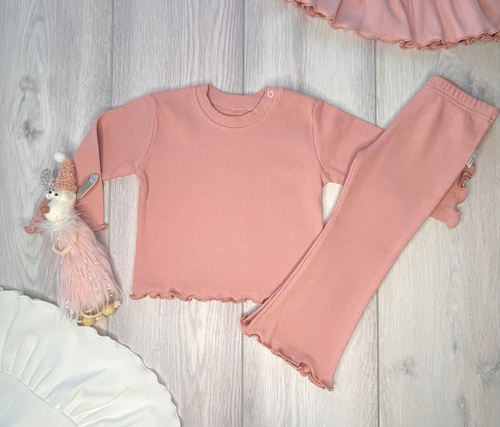 BI003 Bluza fetita cu maneca lunga Mamatti - roz deschis