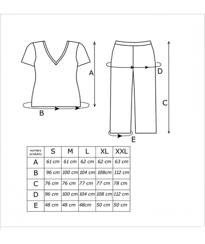 Pijamale de dama Amaris 3/4 Donna - ecru-maro