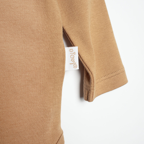 Nicol Olo 222100 body pentru bebeluși, cu mânecă lungă, culoare caramel