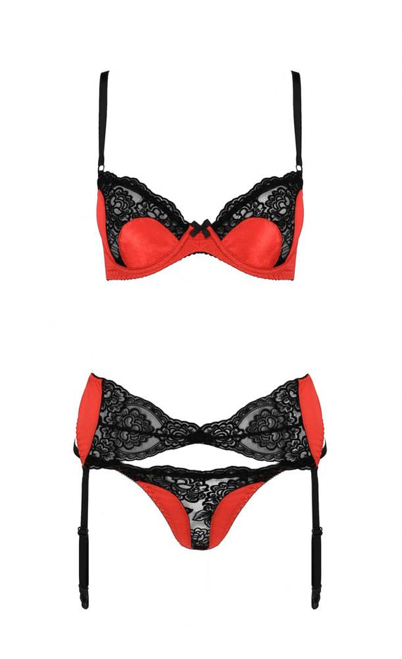 Polina Set Komplet Passion czerwony