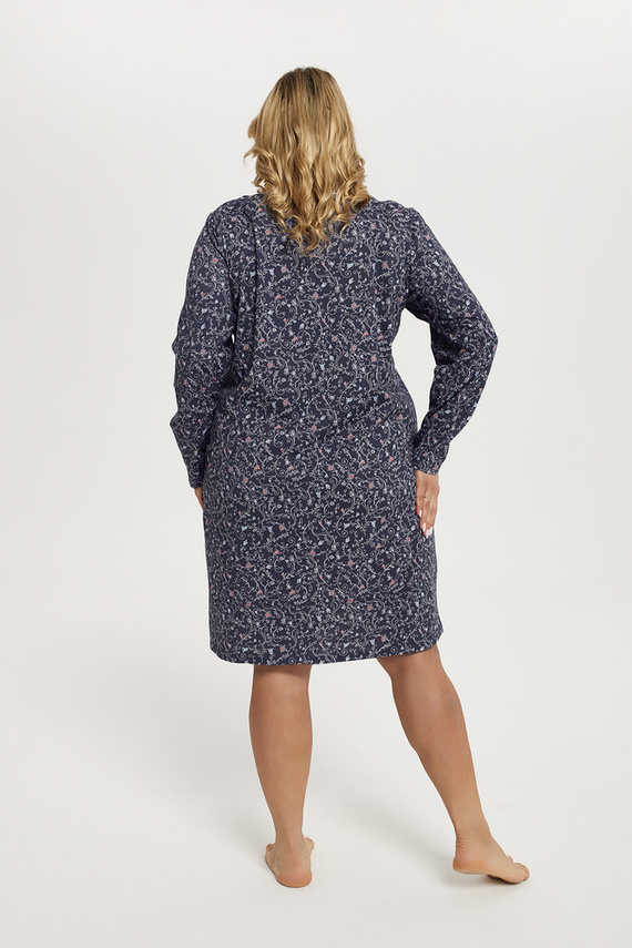 Flora cămașă de noapte cu mânecă lungă Italian Fashion - print