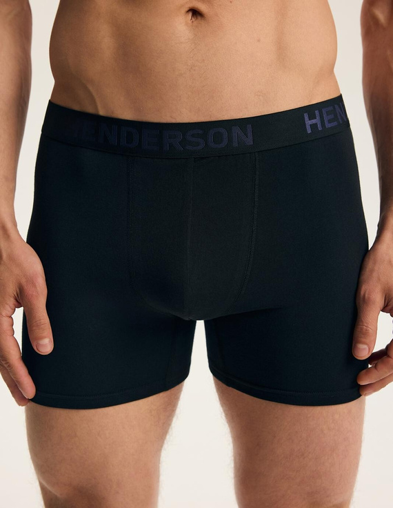 Bokserki bărbați Henderson 45484 Fend2 2-pack din bumbac cu talie lată și logo