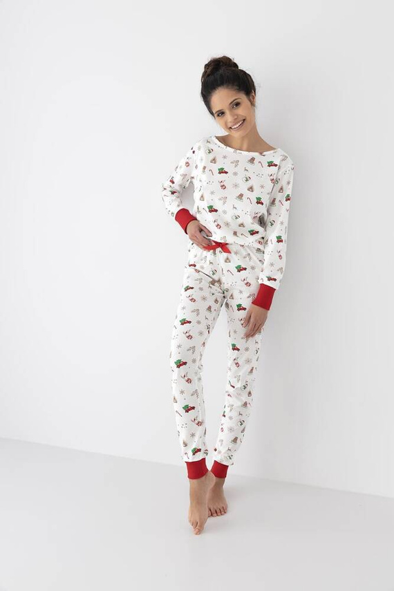 Pijama pentru femei Samantha Sensis -ecru