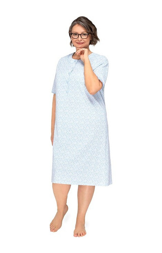263 Cămașă de noapte cu fermoar Basia I Martel - albastră