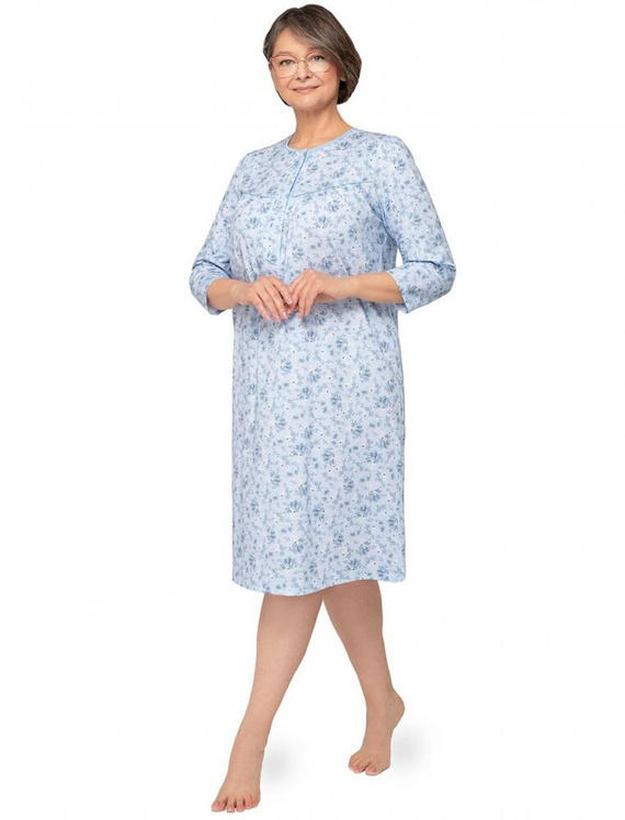 204 Cămașă de noapte cu fermoar Bogna II Martel - albastru 23