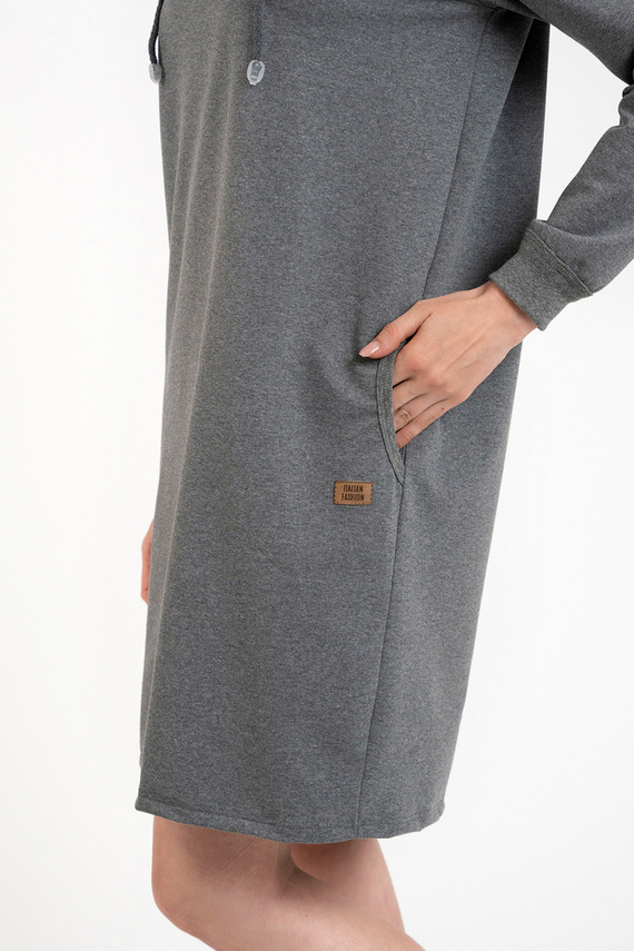 Malmo Ladies tunică cu mânecă lungă Italian Fashion - ¶r. melange 