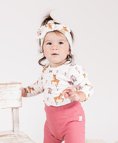 216095 Body pentru bebeluși Lala – Nicol, bumbac, mâneci lungi, bej