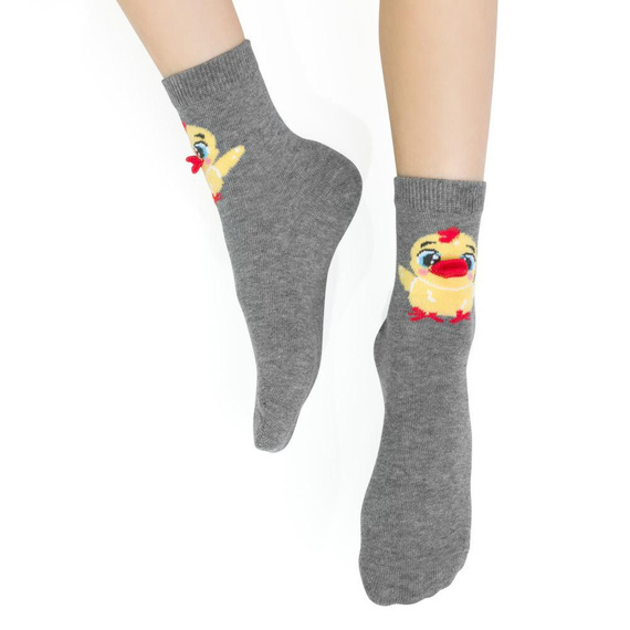 Art.014 Sosete copii Happy Ester Steven - 046 gri melange