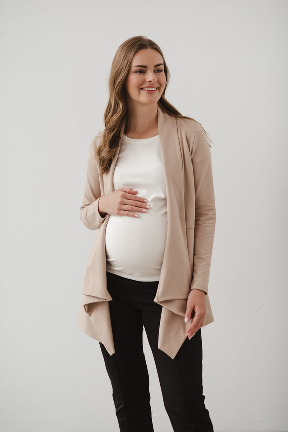 Cardigan de maternitate Mama Wrap Milk&Love bej