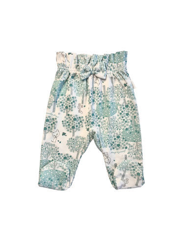 Mamatti PG15115 costume de dormit pentru bebeluși cu talie înaltă - alb cu model, bumbac