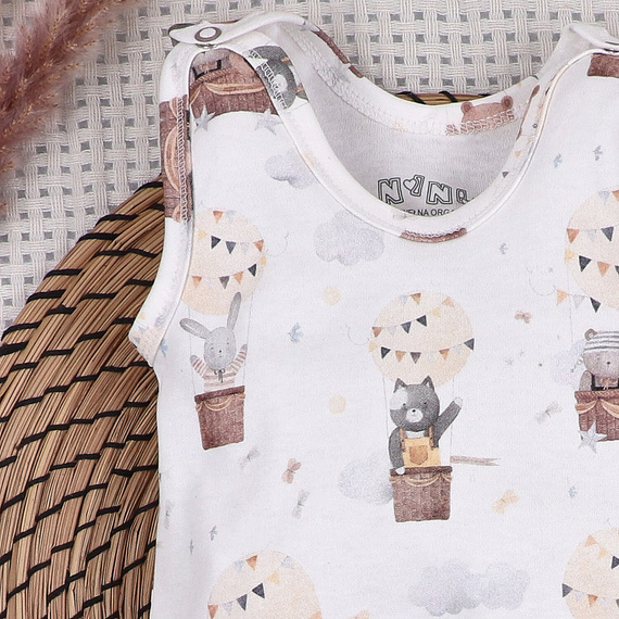 Nini Salopetă Nou-născut 100% Bumbac Organic – Fabricat în Polonia