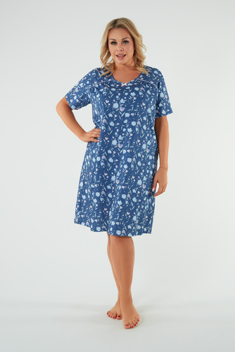 Agalia cămașă de noapte, mânecă scurtă Italian Fashion - print