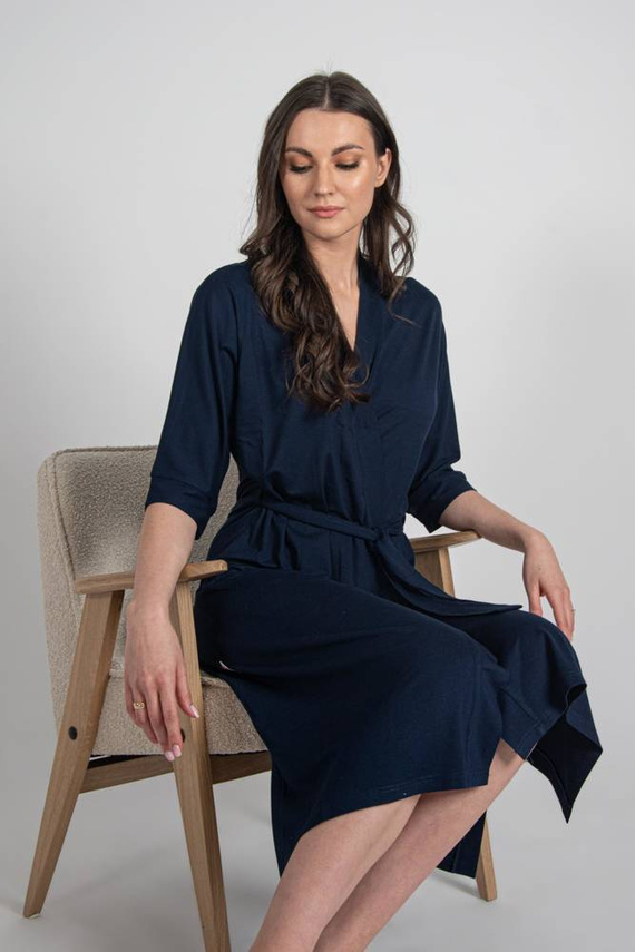 942 Visa Halat lung De Lafense - albastru marin