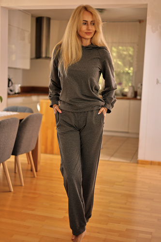 Trening dama Brav Mirale | Set confortabil din bumbac | Producție poloneză - gri
