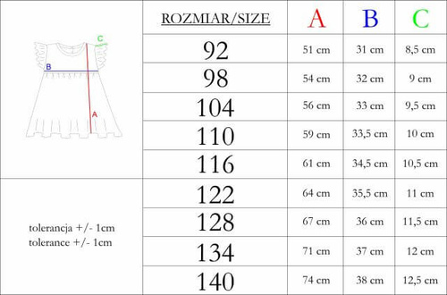 Nicol 224256 Rochie din mușelin pentru fete 100% bumbac pentru vară