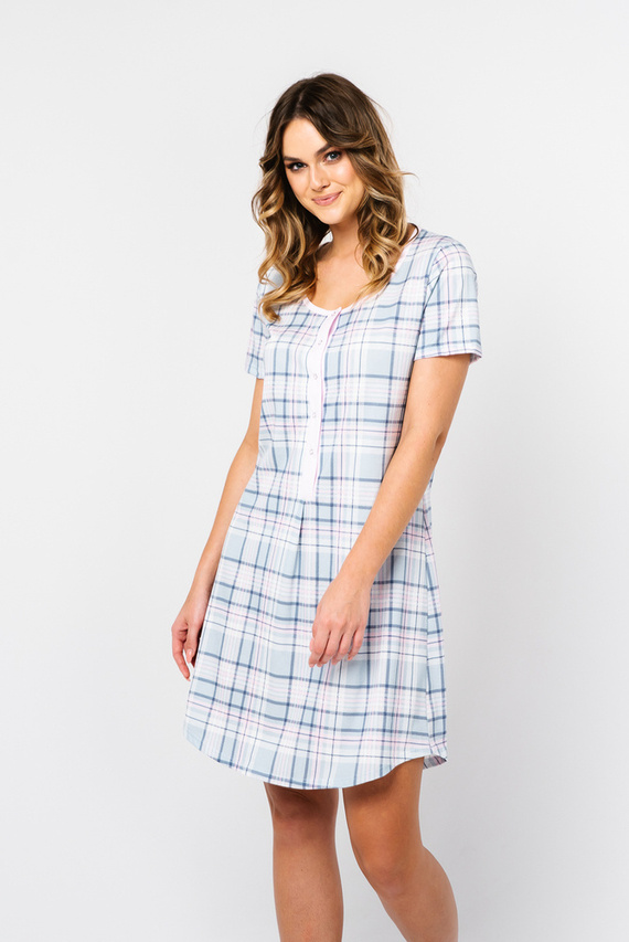 Cămașă de noapte cu mânecă scurtă Allison Italian Fashion - print