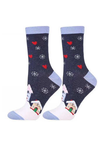 Șosete de damă Moraj CSL450-045 - festive, călduroase, cu interior din material terry