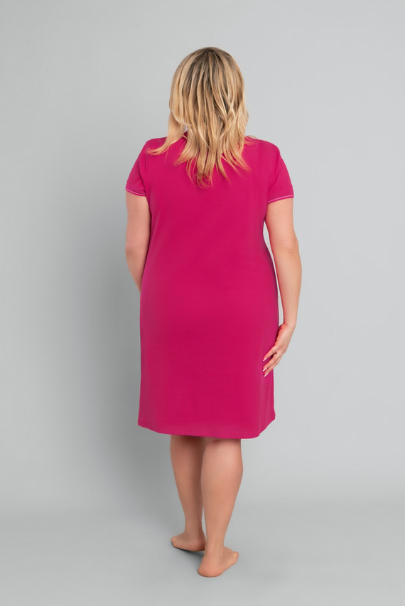 Rochie de noapte nebună cu mânecă scurtă Italian Fashion - crimson 